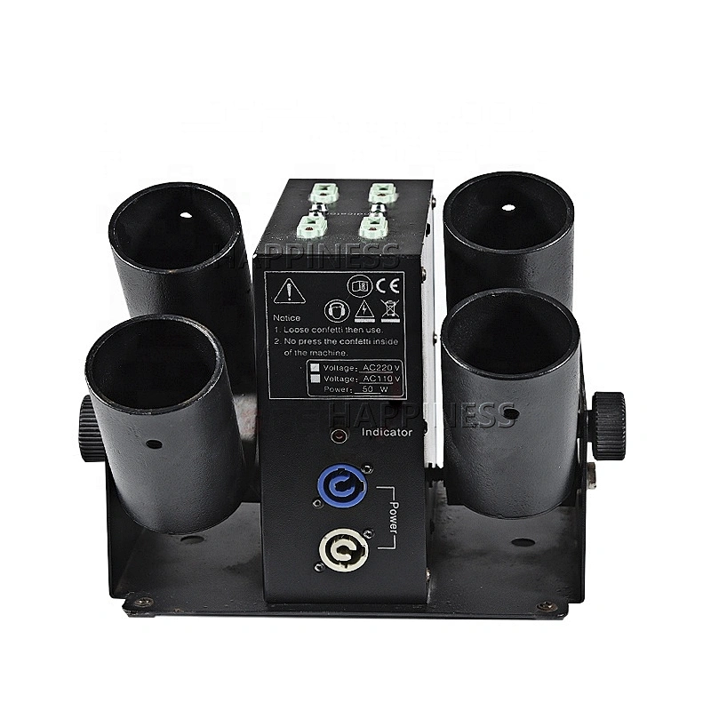 4 Head Confetti Machine Cannon Four Shot Electric Paper Confetti Machine Party Dj Stage Color Paper Blower