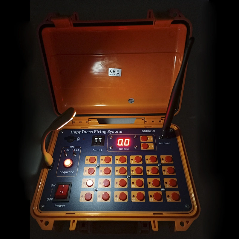 Liuyang Happiness CE passed 200M remote control 48 cues rechargeable sequential fire pyrotechnic fireworks firing system