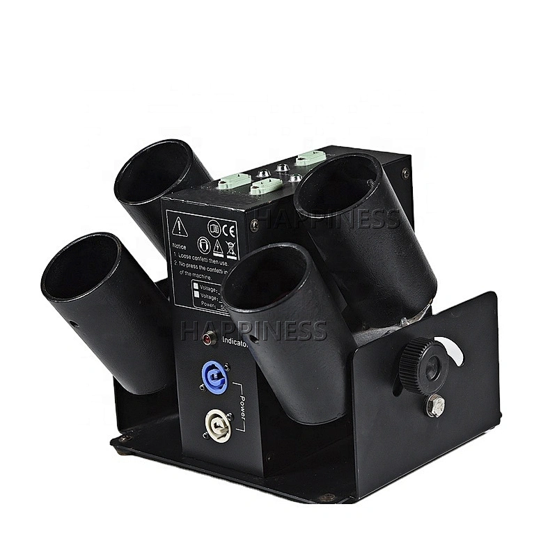4 Head Confetti Machine Cannon Four Shot Electric Paper Confetti Machine Party Dj Stage Color Paper Blower
