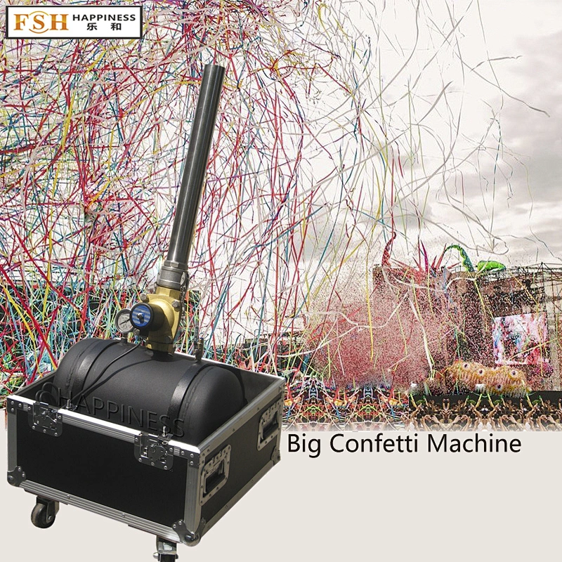 Concert Stage Equipment, Compressed Air Confetti Machine With Flight Case, 2 Inch Confetti Streamer Launchers