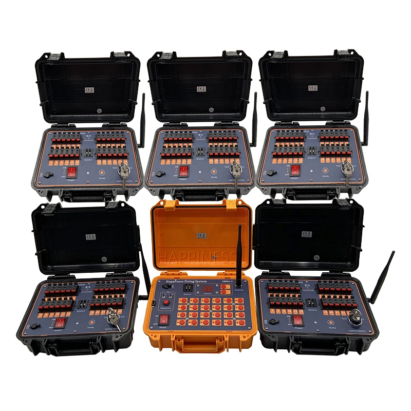 Liuyang Happiness CE passed 200M remote control 120 cues rechargeable sequential fire pyrotechnic fireworks firing system