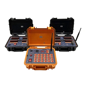 Liuyang Happiness CE passed 200M remote control 48 cues rechargeable sequential fire pyrotechnic fireworks firing system
