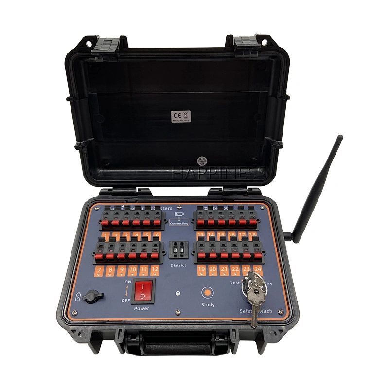 Liuyang Happiness CE passed 200M remote control 120 cues rechargeable sequential fire pyrotechnic fireworks firing system