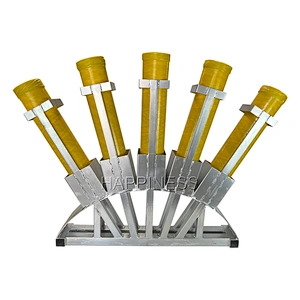 5 Shot Fiberglass Fireworks Mortar Tube Rack ,Display Rack for Fireworks, Firework Remote Military Mortar