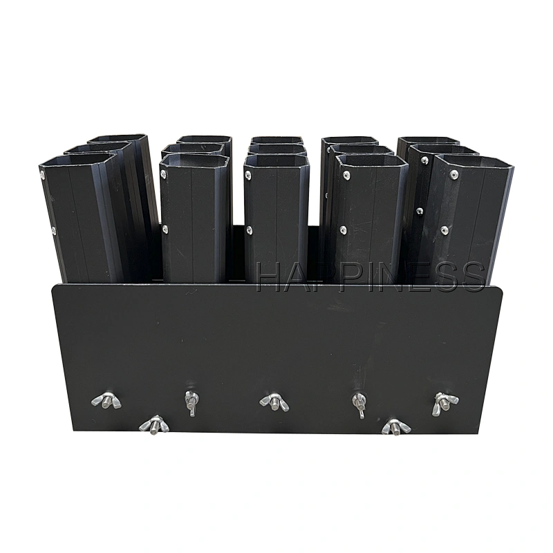 UK Customized 1.5 Inch 15 shots China Fireworks Aluminum Display Rack for Professional Shows of Roman Candles