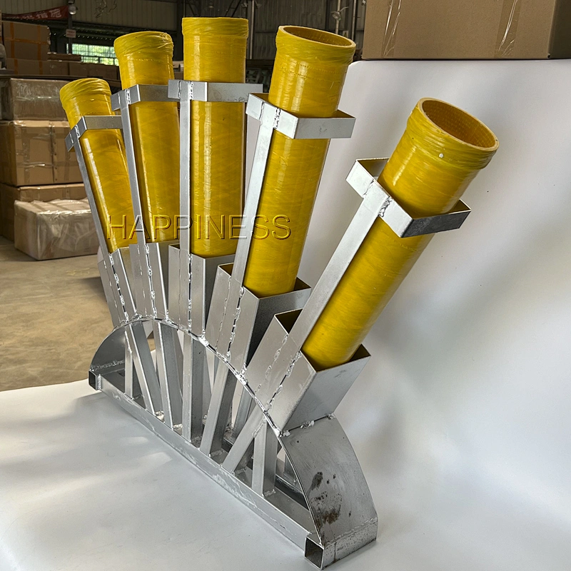 5 Shot Fiberglass Fireworks Mortar Tube Rack ,Display Rack for Fireworks, Firework Remote Military Mortar