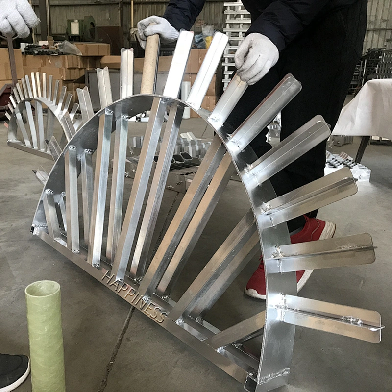 2026 Happiness High Quality 2 Inch 19 Shots Double Layer Moon Shape Aluminium Fireworks Shells Mortar Racks