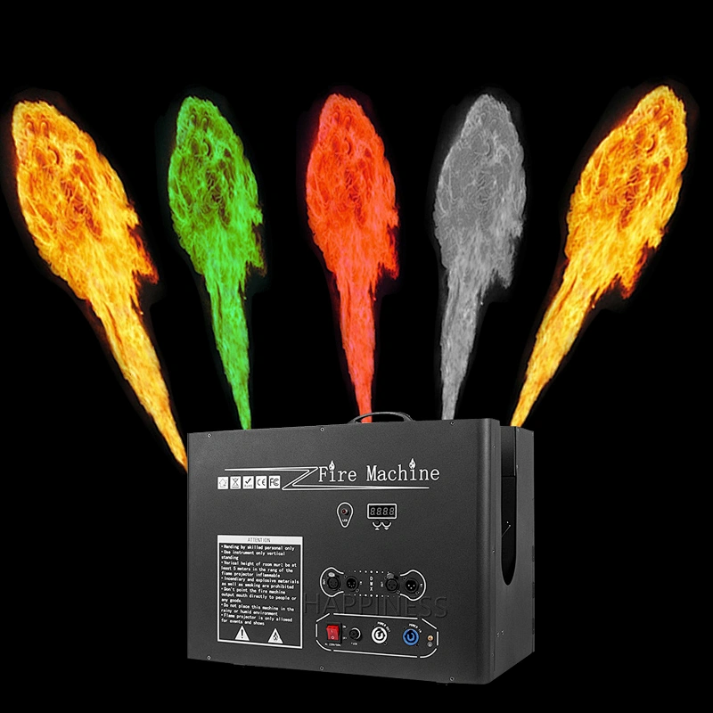 DMX512 Five Heads Flame Thrower Stage Show Effect Flame Lighting DMX Fire Machine Launcher For Outdoor DJ Stage Effect Show