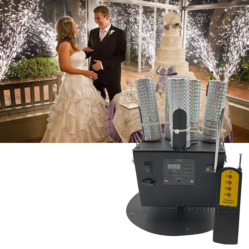 Wedding Fireworks Pyrotechnics Trigger Stage Cold Rotate Base Firing Ice Sparkle Wireless System Spark Machine Fountain