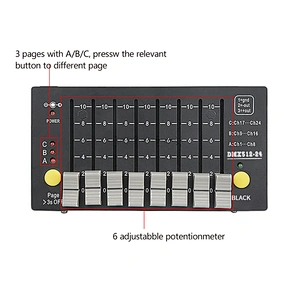 HAPPINESS Battery DMX Console 24 Channels Mini DMX Controller Stage & Lighting DJ Equipment