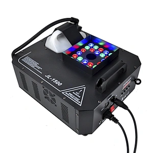 1500W Led Fog Machine 24x3W RGB Color Immediate Stop Upward Fog Jet Club Device DMX Remote Control 9 Channels
