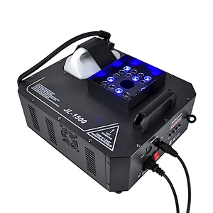 1500W Led Fog Machine 24x3W RGB Color Immediate Stop Upward Fog Jet Club Device DMX Remote Control 9 Channels