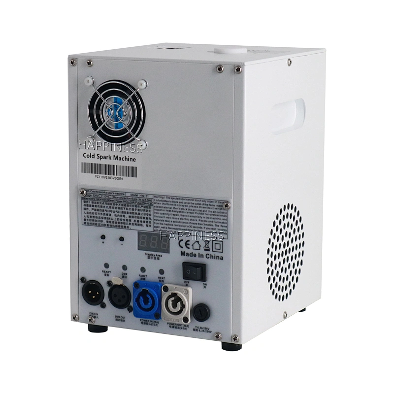 HAPPINESS Wireless Remote Electric 600W DMX Stage Lighting Equipment Cold Spark Machine Fountain Fireworks for Wedding Arch