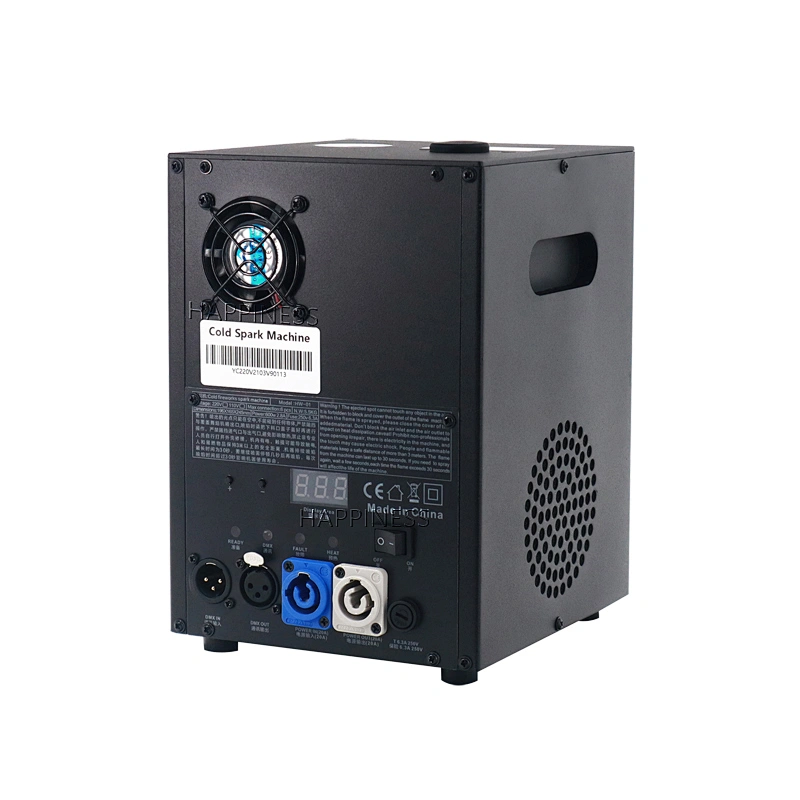 HAPPINESS Wireless Remote Electric 600W DMX Stage Lighting Equipment Cold Spark Machine Fountain Fireworks for Wedding Arch