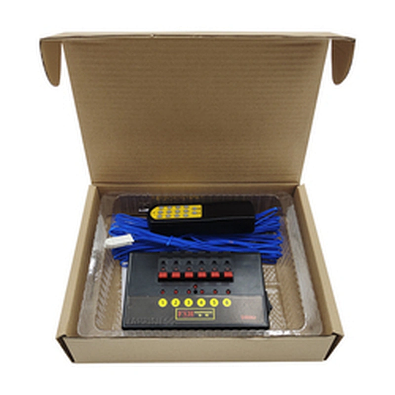 HAPPINESS 6 Cue Wireless Fireworks Firing System Equipment +Remote Control+6pcs 3m Talon lgniters