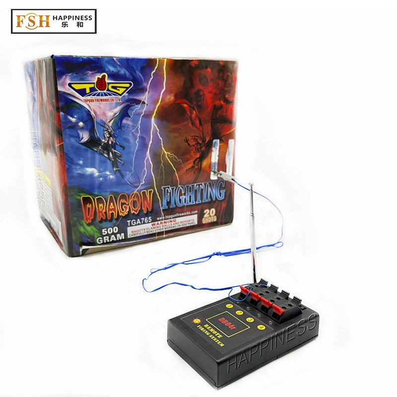 HAPPINESS 100~150M Wireless Remote Control Fireworks Firing System DB04r 4 Cue with 20pcs 1M Talon Igniter