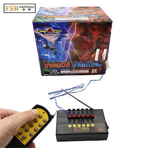 HAPPINESS 6 Cue Wireless Fireworks Firing System Equipment +Remote Control+6pcs 3m Talon lgniters