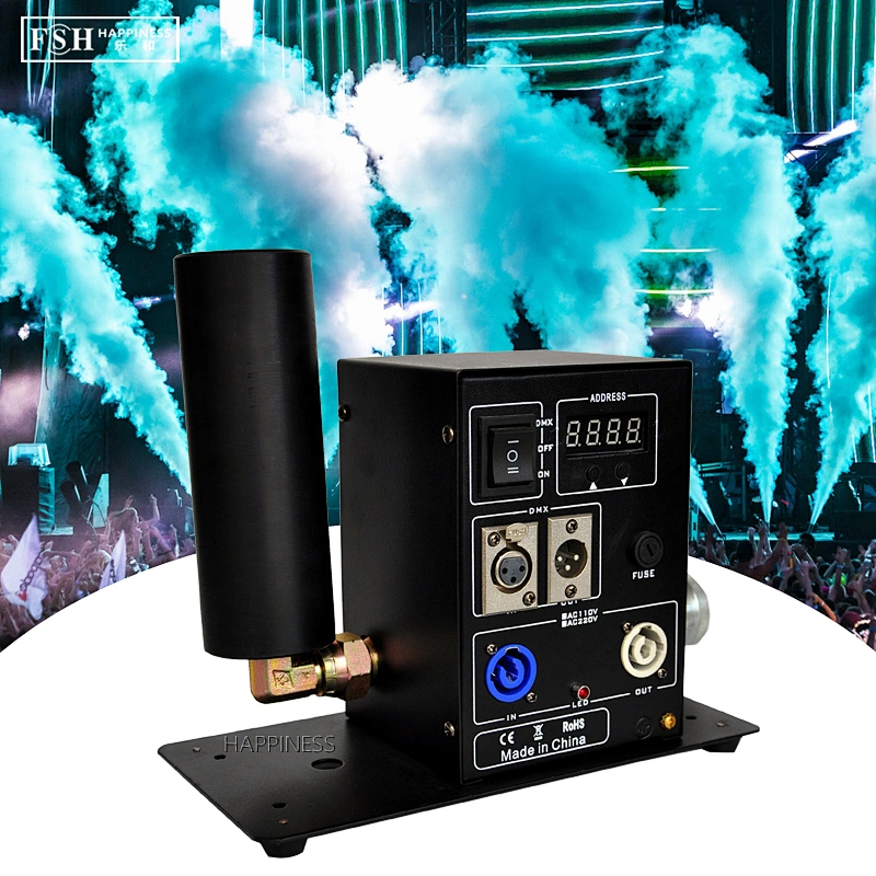 HAPPINESS DJ Equipment CO2 Jet DMX Control Cryo Smoke Machine Vertical Jet CO2 Machine for Stage KTV Show