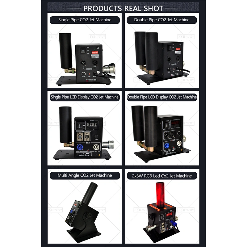 HAPPINESS DJ Equipment CO2 Jet DMX Control Cryo Smoke Machine Vertical Jet CO2 Machine for Stage KTV Show