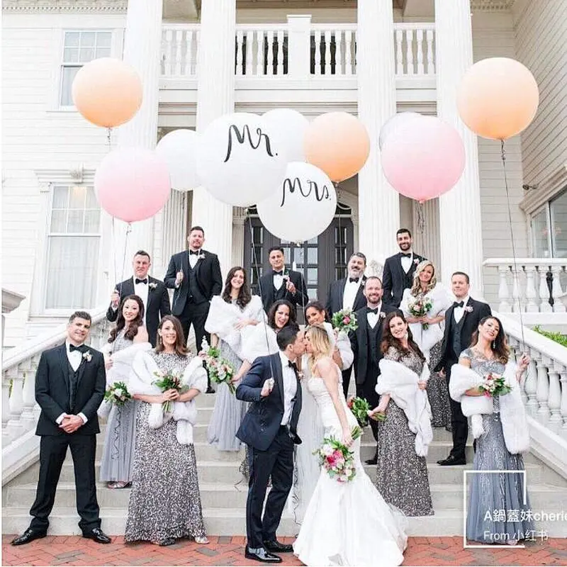 36 Inch Latex Round White Balloons Giant Balloons For Photo Shoot Birthday Wedding Party Festivals Event Decorations 10 Piece