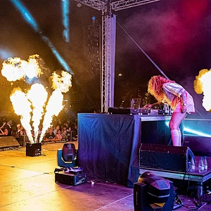 DMX Stage Effect Festival Flame Spray Safe Fire Machine Flame Throwe For Nightclub Equipment