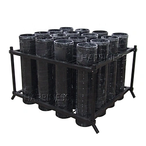 HAPPINESS Black Colour Iron 8 inch 16 shots Fiberglass Tube Rack for Fireworks