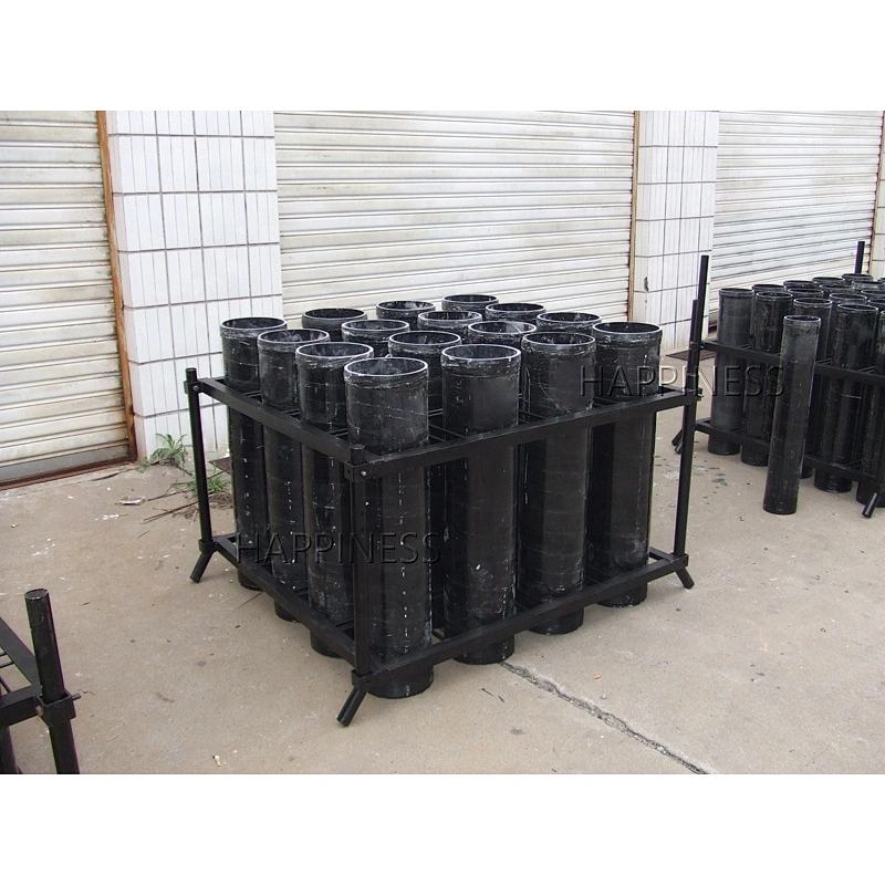 HAPPINESS Black Colour Iron 8 inch 16 shots Fiberglass Tube Rack for Fireworks