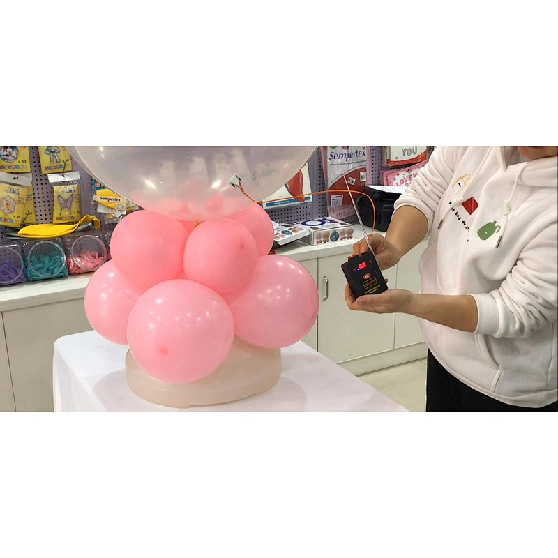 Remote Control Exploding Balloons Kit Balloon Blaster Machine With Ci9 and Balloon Suffing Machine For Bride Wedding Decorations