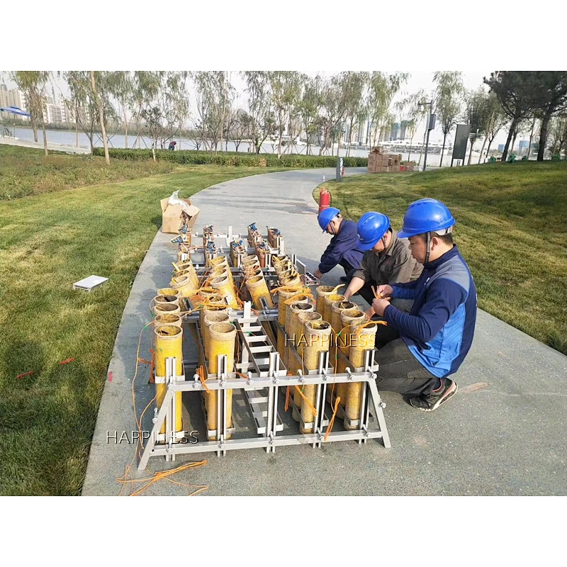 Adjustable 5 inch 25 shot Iron fireworks firecrackers artillery mortars shell racks
