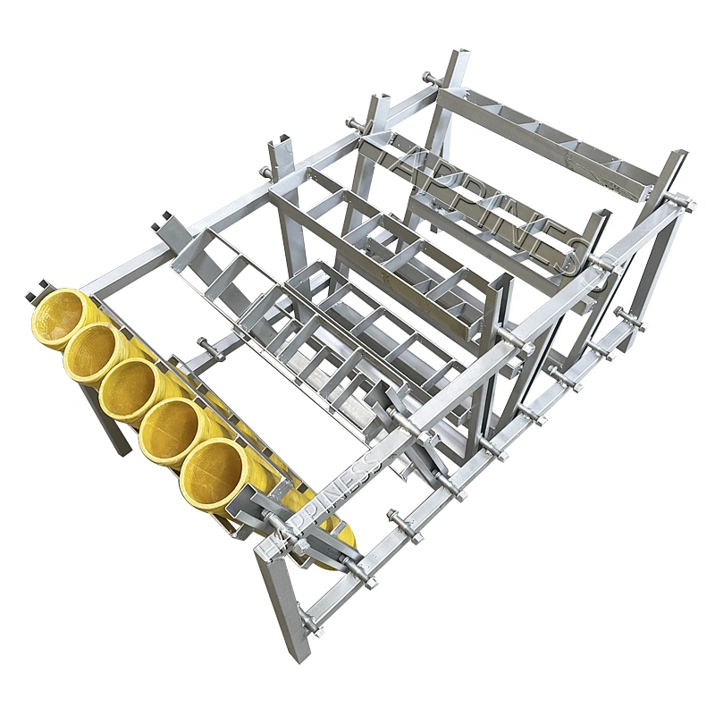 HAPPINESS Firing Systems 6 Inch 25 Shot Iron Display Mortar Tube And Rack For Fireworks Show