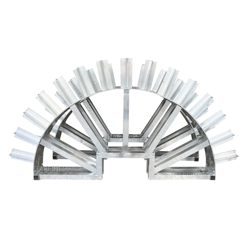Moon shape aluminium display shells for fireworks