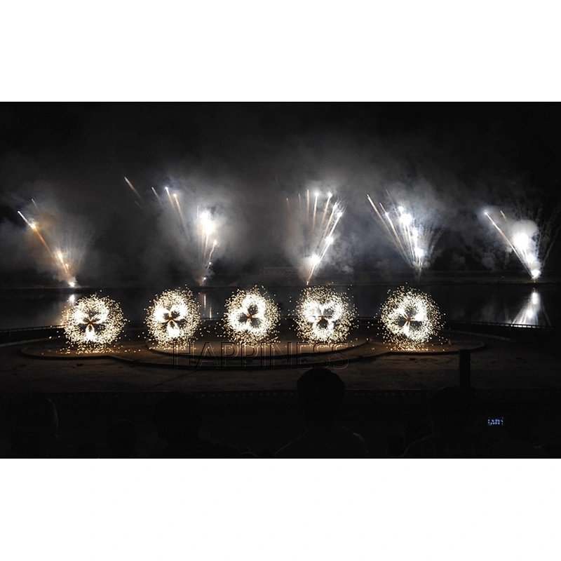 HAPPINESS Stage Fireworks & Firecrackers For Wedding Decorations Cool Pyro Machine Wireless Fire Works Fontaine De Scene