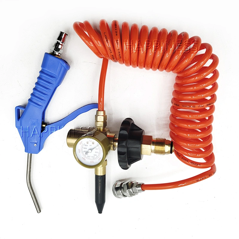 Balloon Pressure Reducing Valve for Low Pressure Helium Tanks with Gauge Adjustable Pressure and Leak-Free Gun + Hose G518