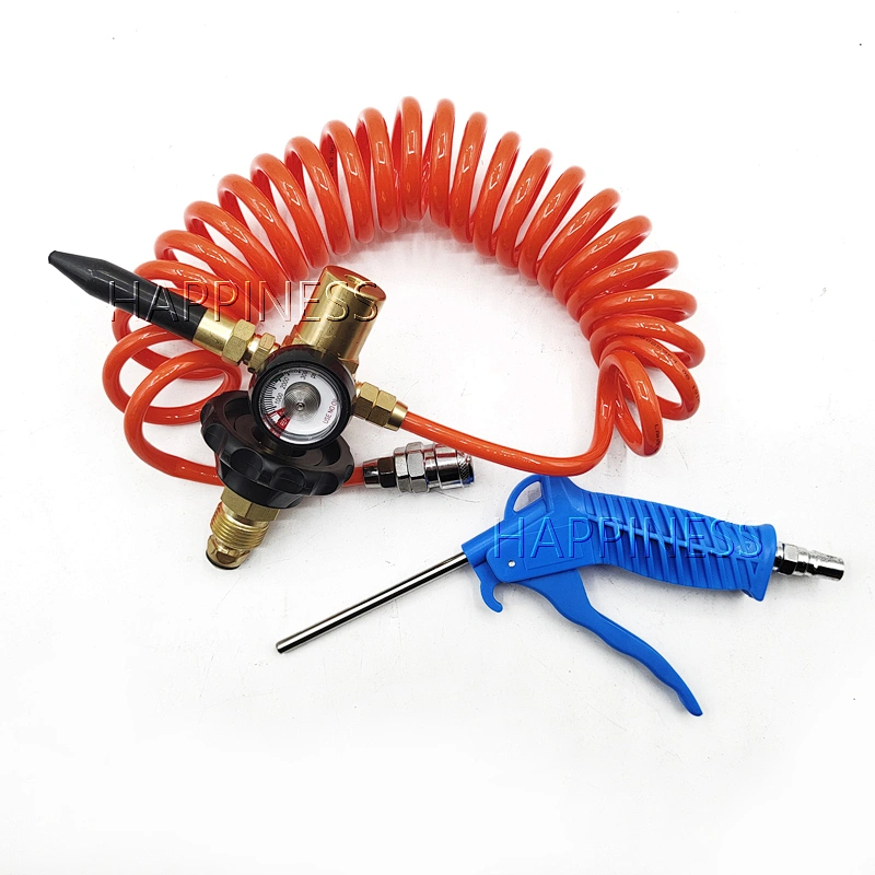 HAPPINESS Helium Latex Balloon Filler Air Flow Inflator Regulator with Gauge for CGA580 Tank Valve