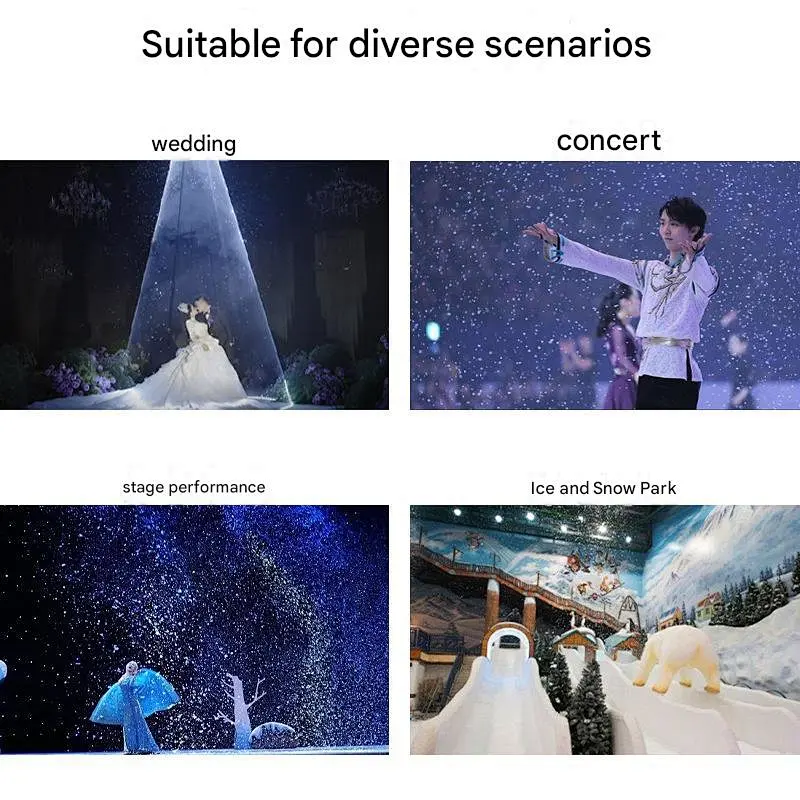 New 1500W Stage Performance Special Snow Spray Machine Christmas Simulation Snow Machine Snow Drifting Machine