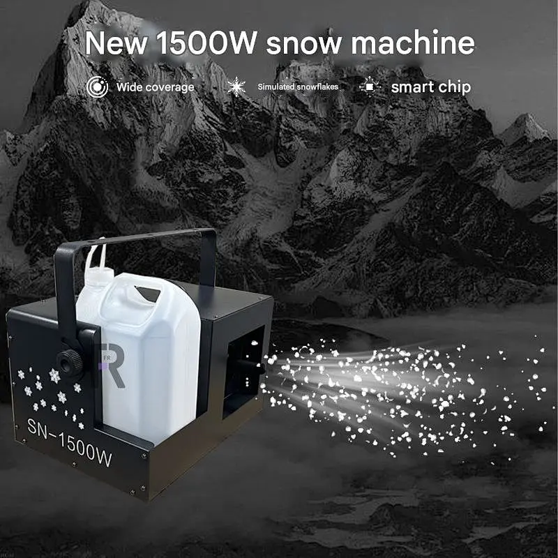 New 1500W Stage Performance Special Snow Spray Machine Christmas Simulation Snow Machine Snow Drifting Machine