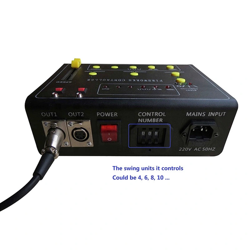 Special Effect Stage Fireworks Fountain Swing System Iron Cold Flame Firing with Wire Control Spark Effect