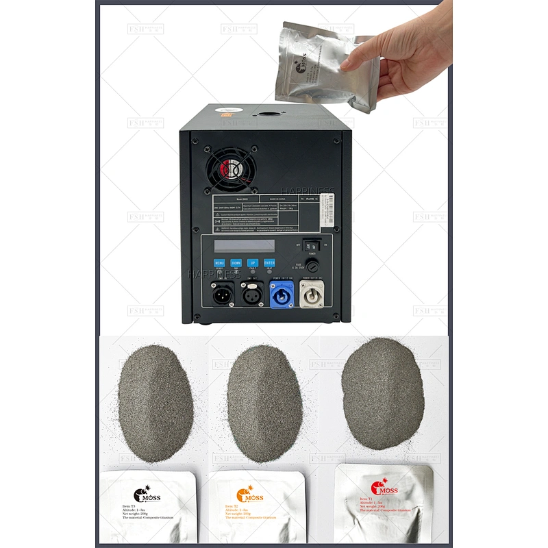 200g Wedding Decor Cold Spark Machine Titanium Powder Smokeless Composite Dry Ice for Fireworks Effects