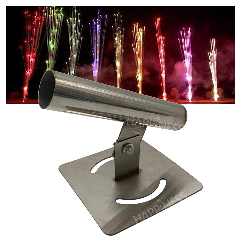 Fireworks Air Bomb Single Shot Tube 40mm Launchers - Adjustable Stainless Steel Holders