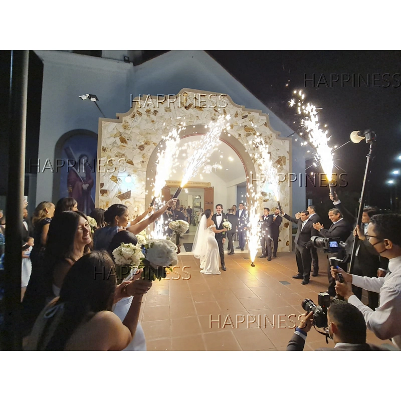 Electric Handheld Cold Pyro Fountain Sparklers for Wedding Stage Decorations