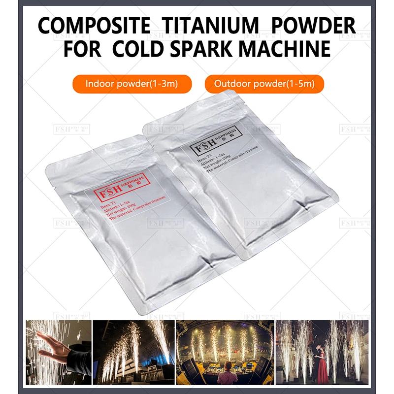 High Quality Titanium Powder for Cold Indoor and Outdoor Wedding Fireworks and Spark Fountain Machine