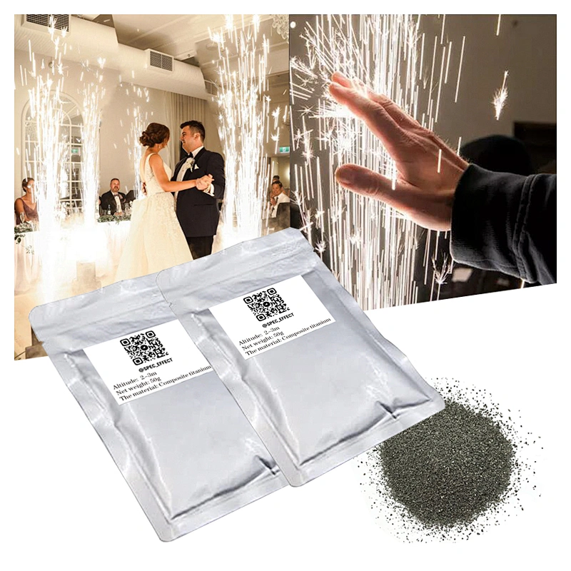Wedding Fireworks Titanium Powder 50g - Suitable for Indoor Outdoor Cold Spark Machine