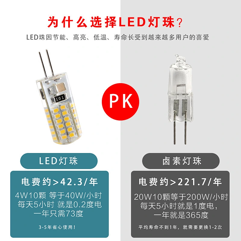 LED G4 Light Bulb 12V/220V Pin Base Super Bright Mini Lamp for Fireworks Machine