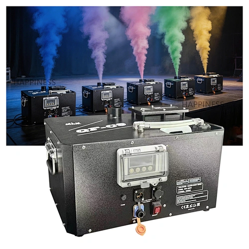 3000W Color Smoke Machine (10M Spray Height), DMX512 & Remote Control, Eco-Friendly Metal Housing for Outdoor Festival & Parade