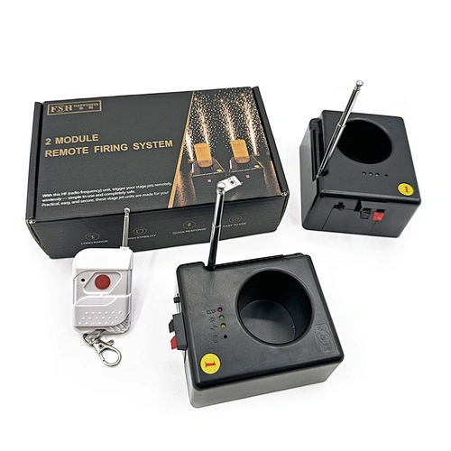 Wireless 2 Cue Fireworks Firing System Remote Control for Stage Wedding Shows