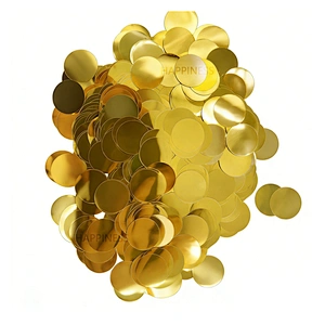 2cm Confetti Cannon Party Poppers Gold Round Confetti for Wedding Birthday Celebration Events