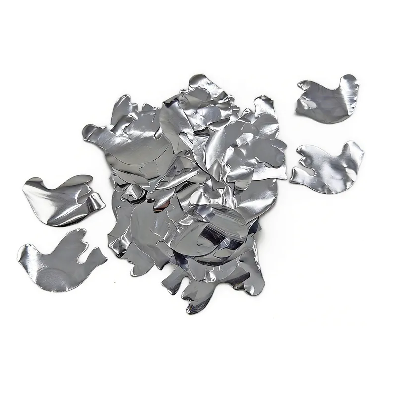 Flying White Bird Confetti Bride Peace Pigeons Metallic Foil for Wedding Party Decoration Baby Shower