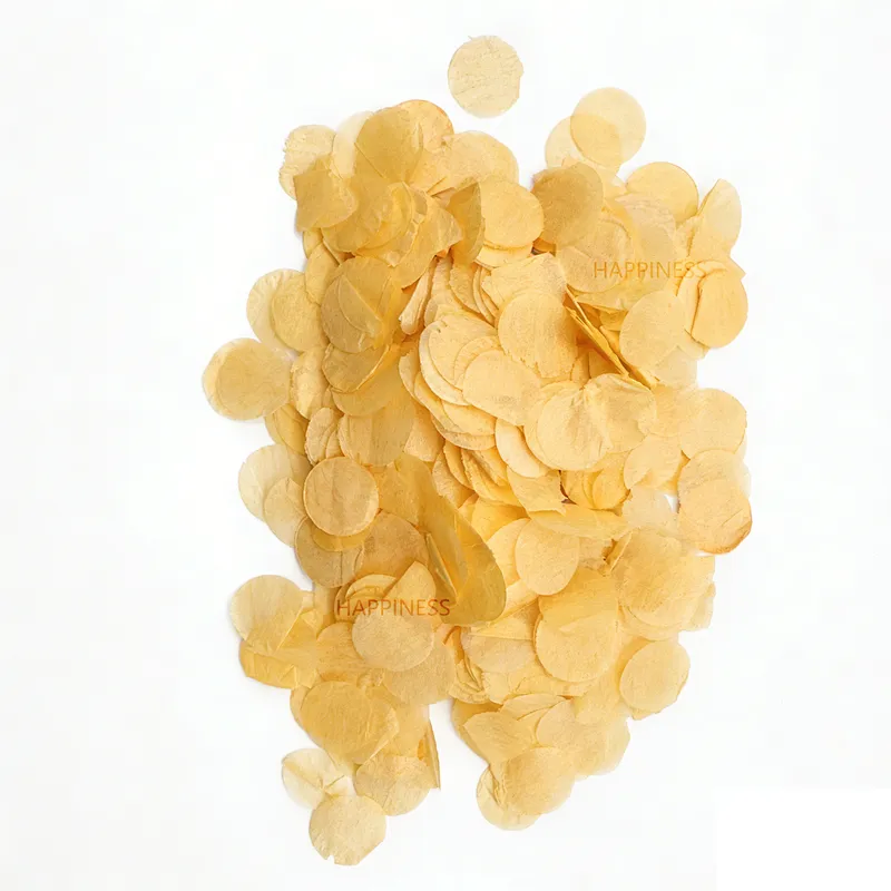 Customized 1.5cm Wedding Favors Round Party Use Paper Confetti