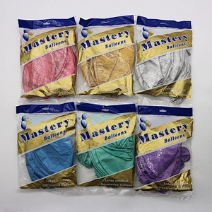 10 Pack Metallic Balloons Chrome Shiny Latex 36