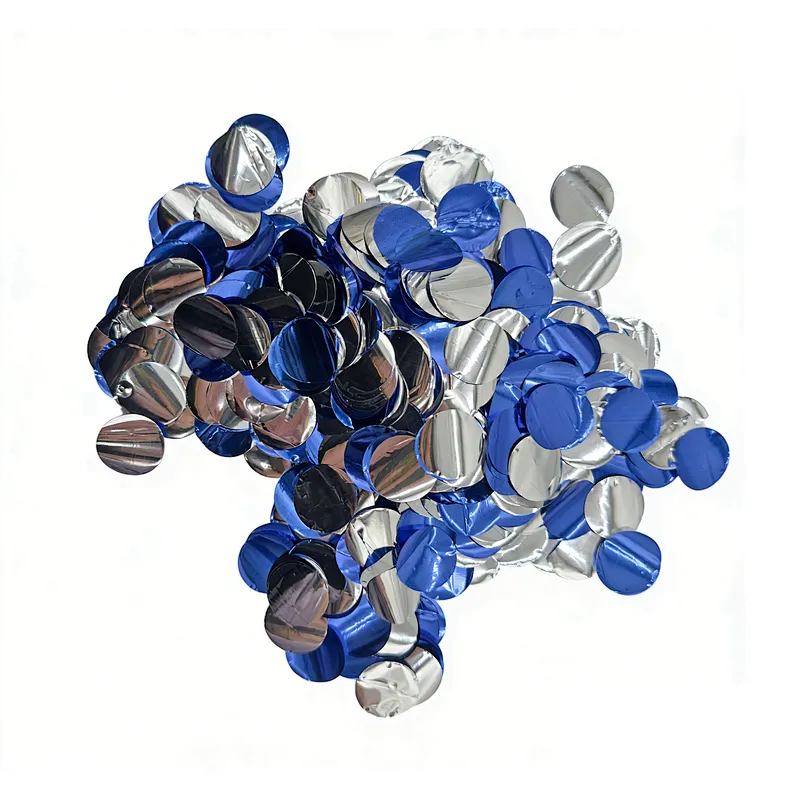 Confetti Metallic Foil Circles 1.5x1.5cm Blue Metallic Mini Round Paper Wedding Birthday Party Decoration Balloons Confetti Color Paper